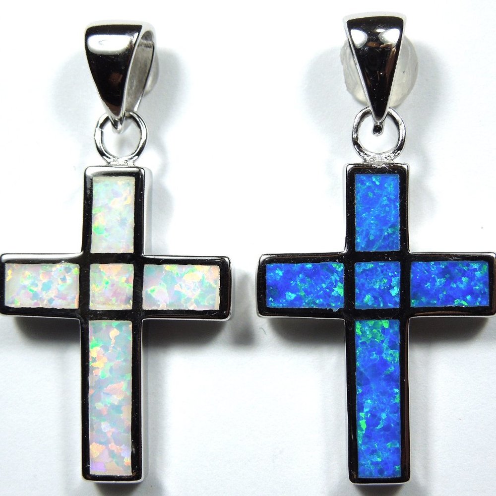 Reversible Opal Sterling Silver Pendant